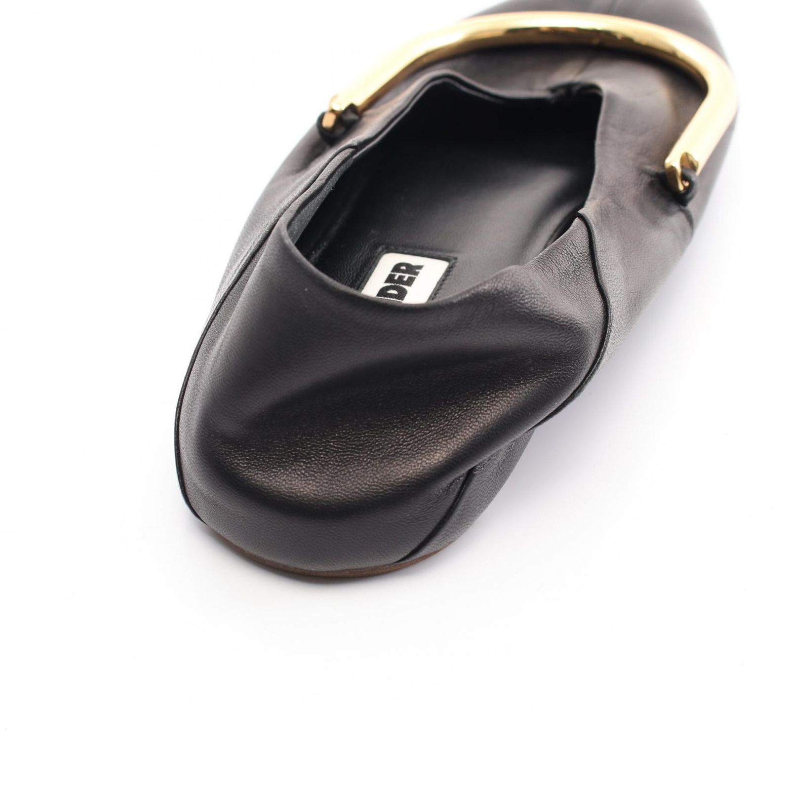 本日で出品取消【中古美品】JILSANDER フラット シューズ バレリーナ JIL SANDER(ジルサンダー) バレリーナフラットシューズ ゴールド