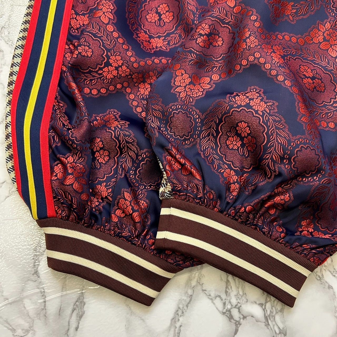 GUCCI(グッチ) バイマテリアルハーレムスタイルパンツ 572726