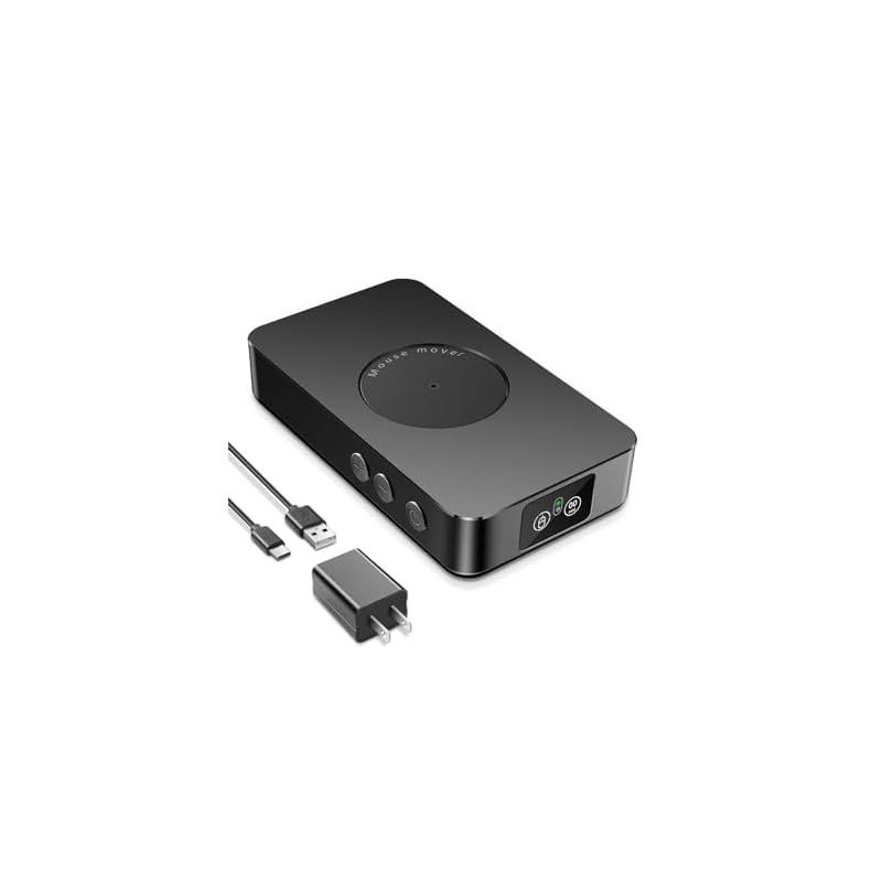 【在庫セール】【スクリーン表示u0026インターバルタイマー】ENUSUNG 素敵なマウスムーバー 検出不可能なメカニカルマウスジグラー オン/オフスイッチと調節可能なタイマー付き (5~60秒間) サイレント自動マウスシェーカー PCをアクティブに保つ