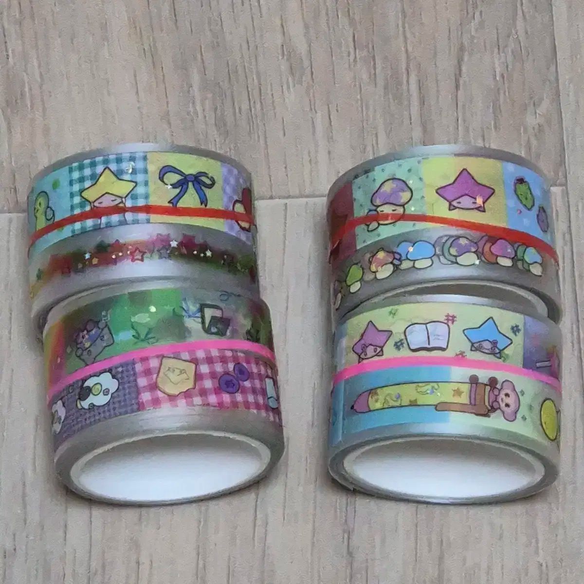 グルングルンダン キスカット マスキングテープ 4 種 半分販売