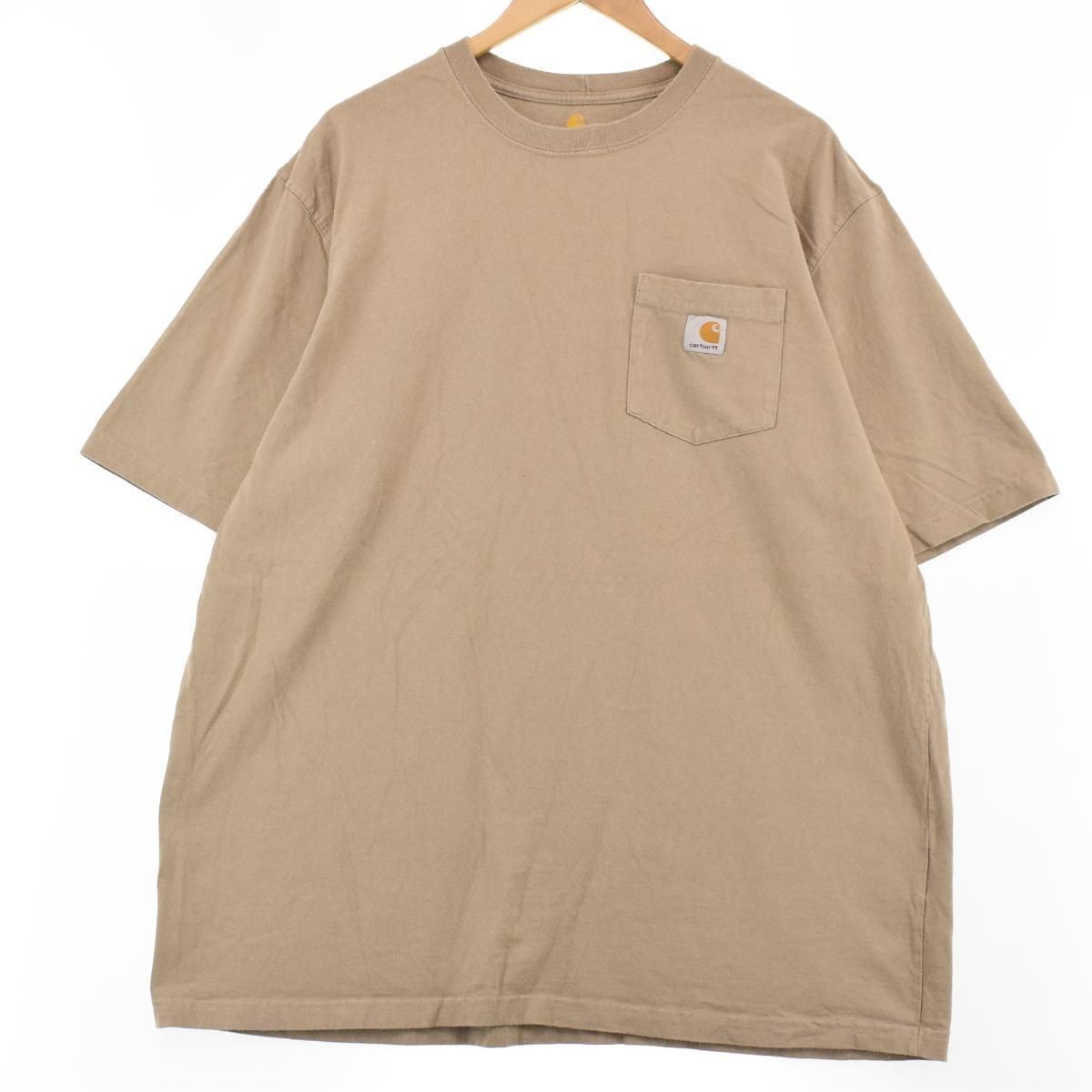 古着 カーハート Carhartt ORIGINAL FIT 半袖 ワンポイントロゴ