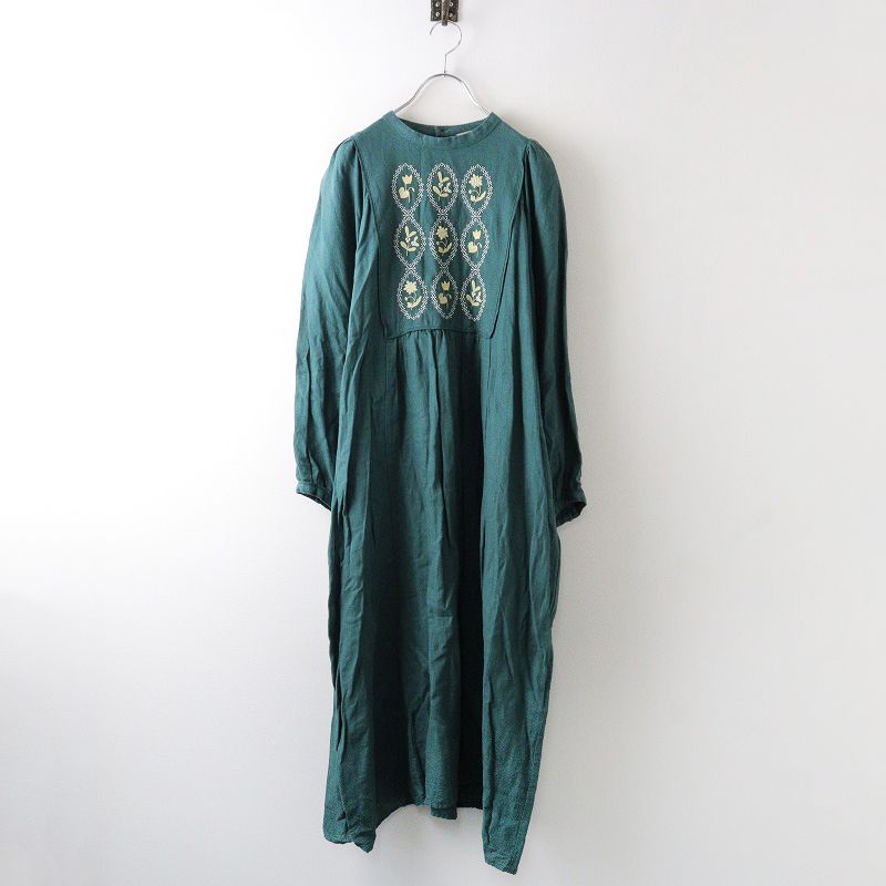 サマンサモスモス Samansa Mos2 SM2 1106408 マカベアリス コラボ 刺繍ワンピース F/グリーン ドレス チュニック【2400014050189】 人気・おすすめ｜多用途・生活用品におすすめ 口コミ人気 即納