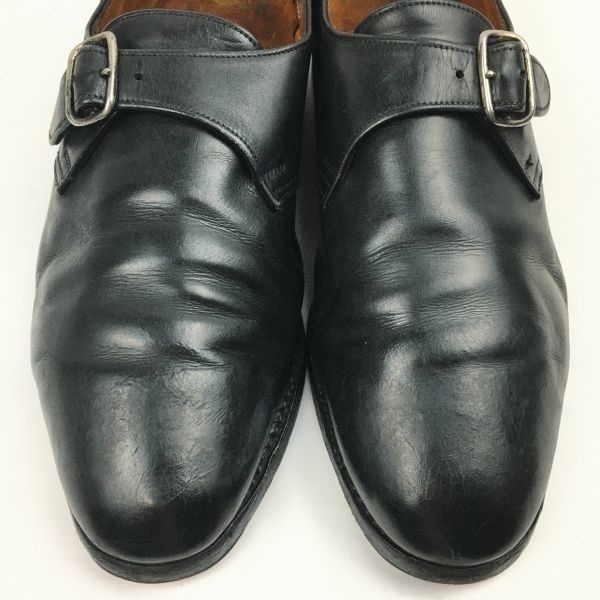 試着交換OK！Burberrys/旧バーバリー　size26.0程度　イングランド製Vintage 　モンクストラップ　ビジネスシューズ〈黒/BLACK/ブラック〉メンズ//men's 菅NO.WZD-176 BURBERRY - 試着交換OK！Burberrys/旧バーバリー size26.0程度