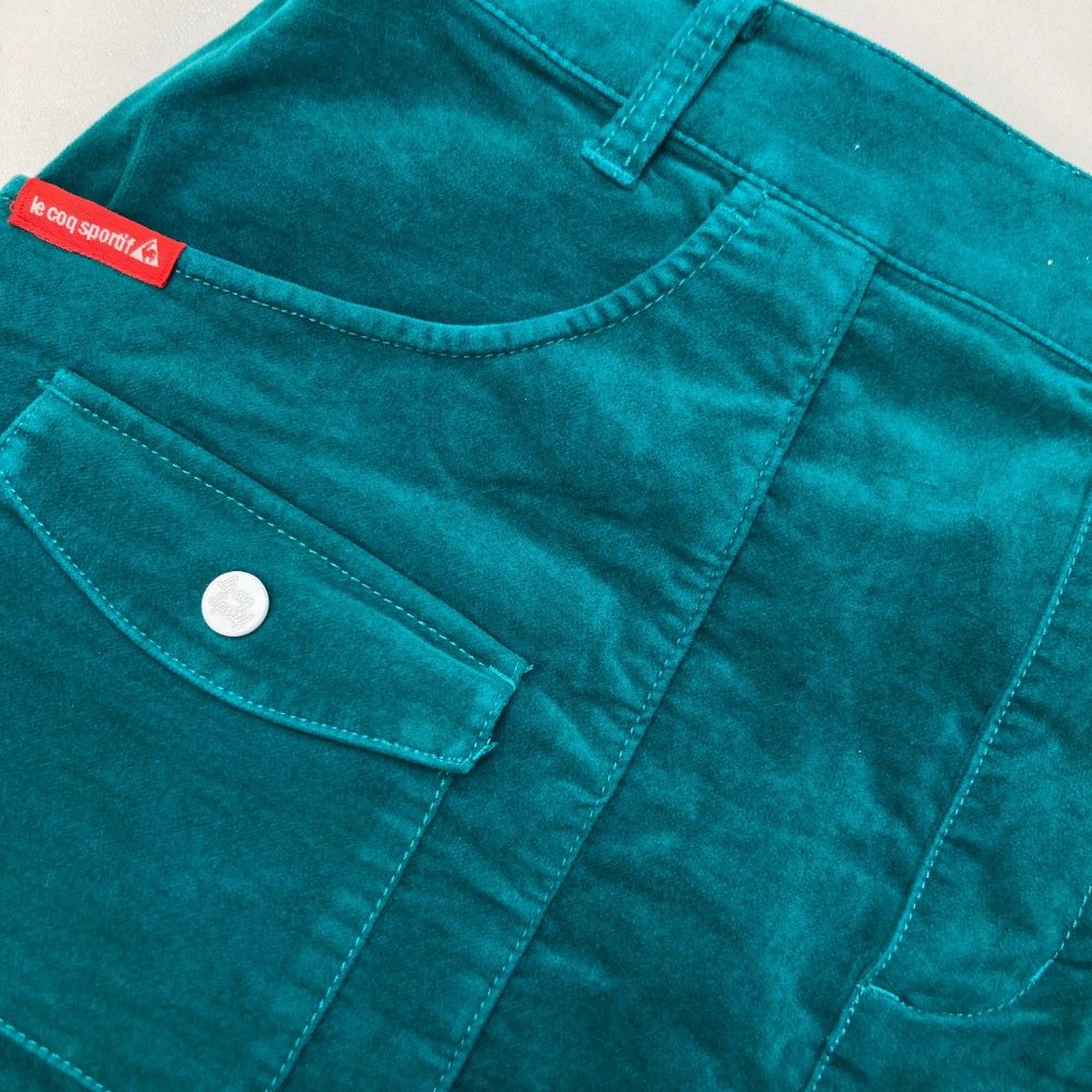 サイズ：11 LECOQ GOLF ルコックゴルフ ベロア ストレッチスカート