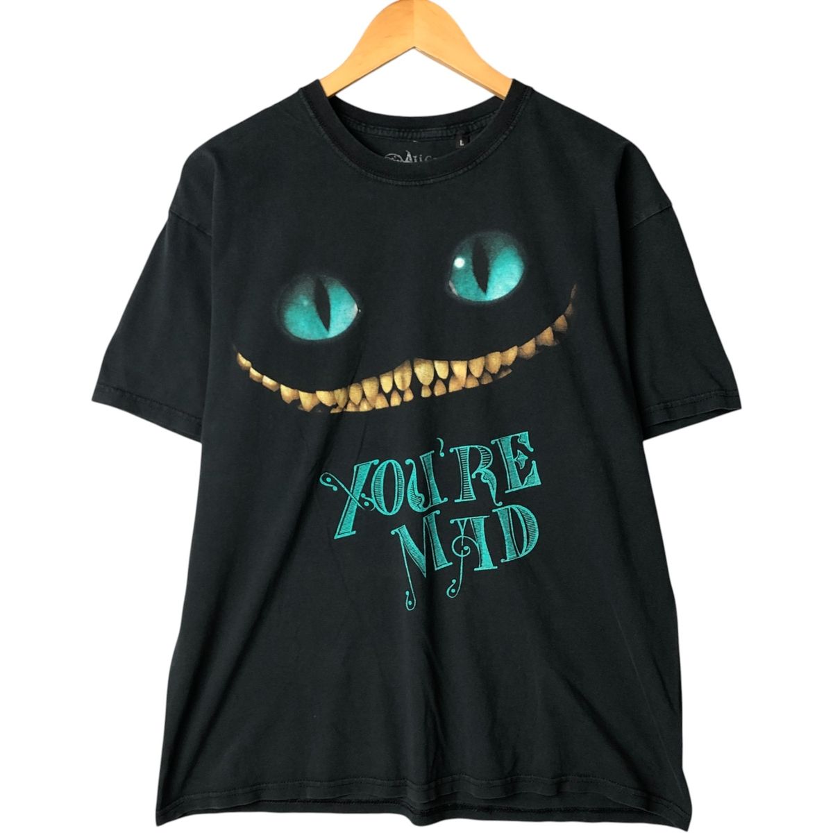 Alice in Wonderland チェシャ猫 映画 ムービーTシャツ 古着 Alice in Wonderland アリスインワンダーランド チェシャ猫