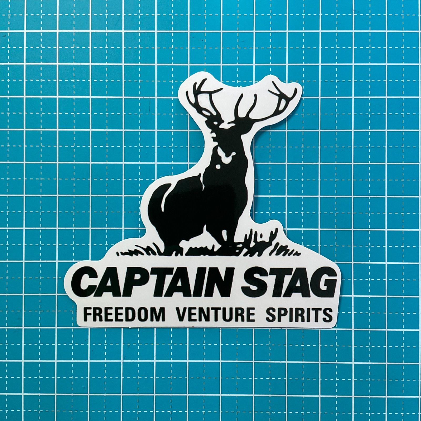 キャプテンスタッグ(CAPTAIN STAG) だる ステッカー シール カッティングステッカー 【カッティングロゴ・ホワイト】 220×25mm