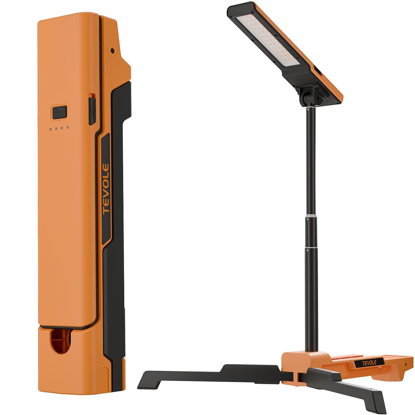 新着商品 LEDライト 作業灯 スタンド付き 1500ルーメン 充電式 投光器 3色温対応 3000K|4500K|6000K IP54防水 ワークライト DIY|キャンプ|車整備用