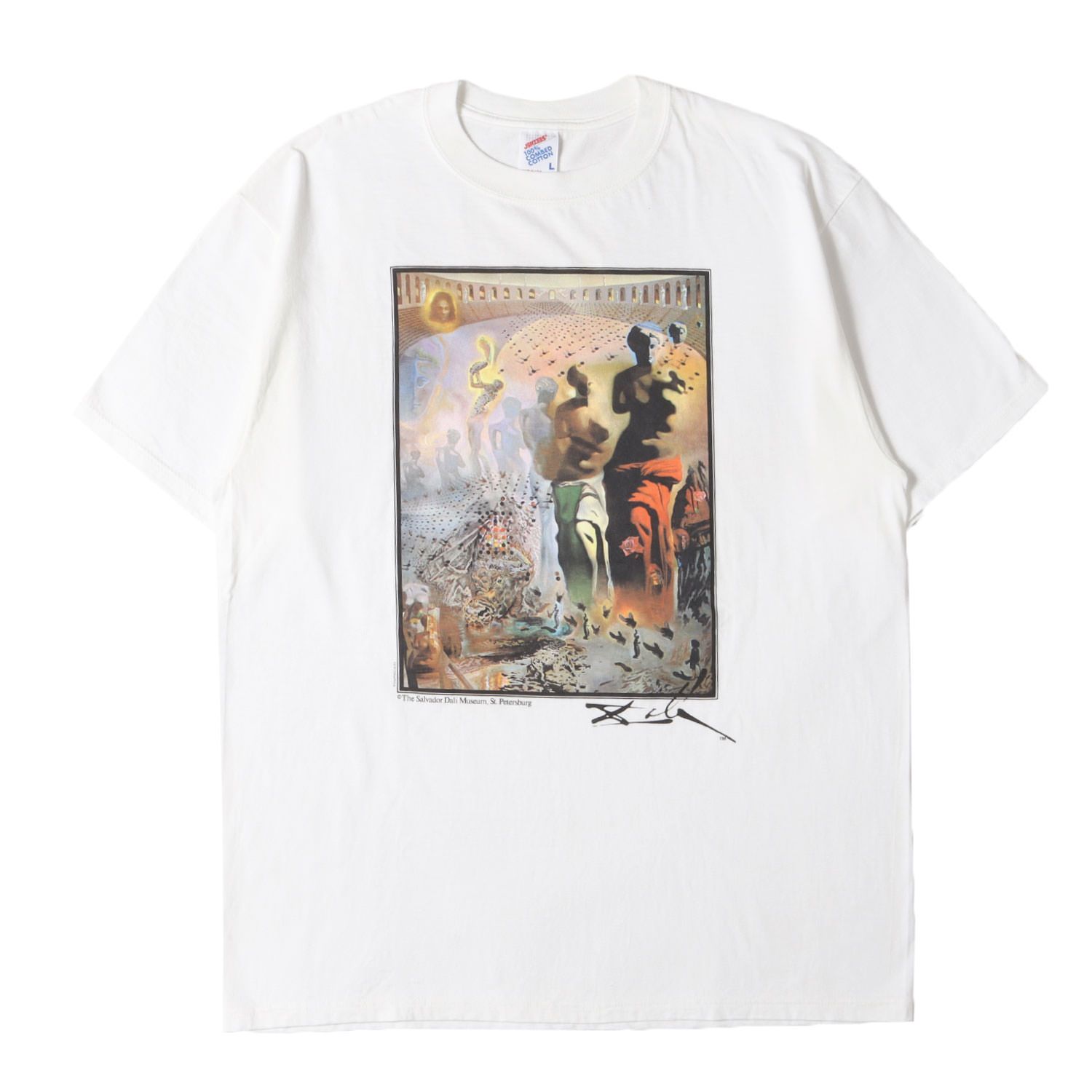 幻覚剤的闘牛士] 90s Salvador Dali アートプリント クルーネック T 