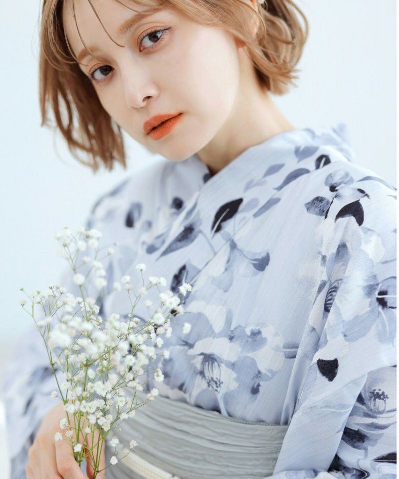 Dita 浴衣　\"水彩の京まつり\" 2025 浴衣5点セット(ゆかた・帯・下駄・着付けマニュアル