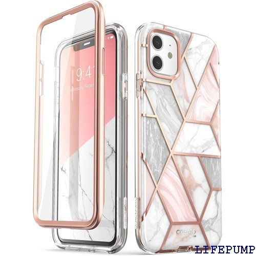 i-BLASON iPhone 11 ケース 6.1インチ おしゃれ スマホケース 保護フィルム付き バンパー＆ケースの二重構造 米国軍事規格取得 女性向け ワイヤレス充電 Cosmo Series 109