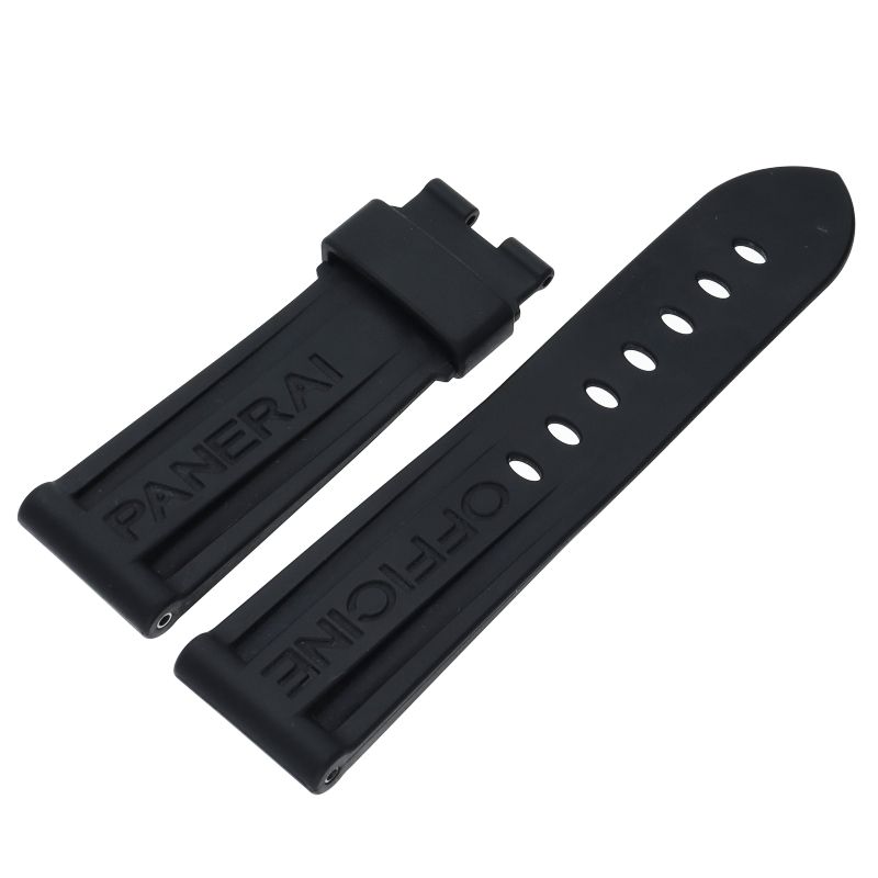 【未使用保管品】パネライ　ラバーベルト　ブラック　22mm Amazon.co.jp: [KKFAUS] ブラック オレンジ 22 24 26