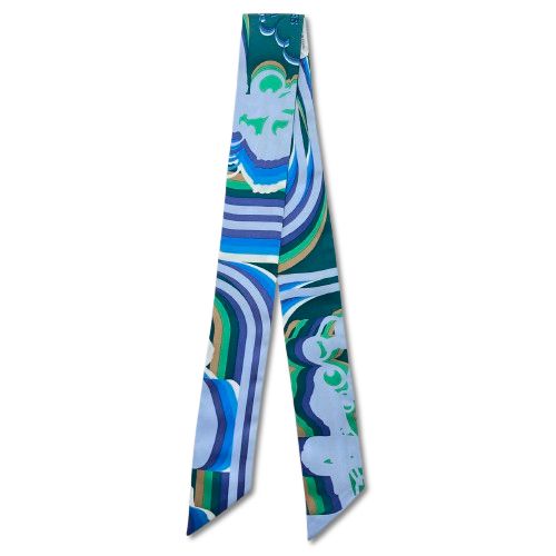 エルメス ブライド・ド・ガラ シルク カレ 90 《ブリッド・ドゥ・ガラ・アン・フルール》 - ブルー