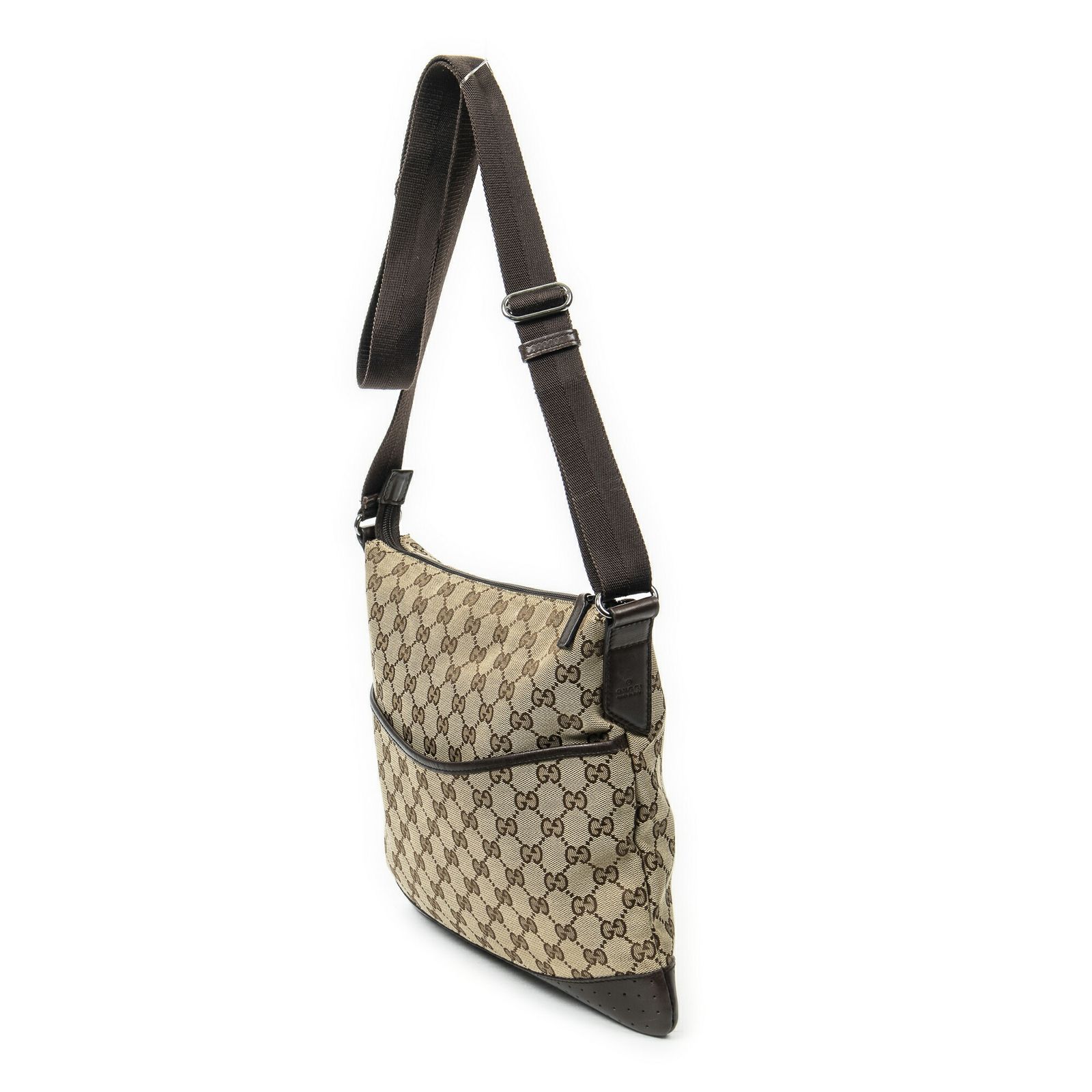 GUCCI グッチベージュ ブラウンGGキャンバスA