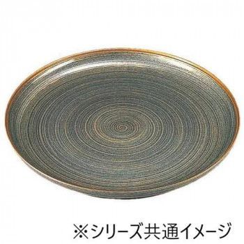 福井クラフト 尺4冠皿 金駒筋 グレーパール 53290160