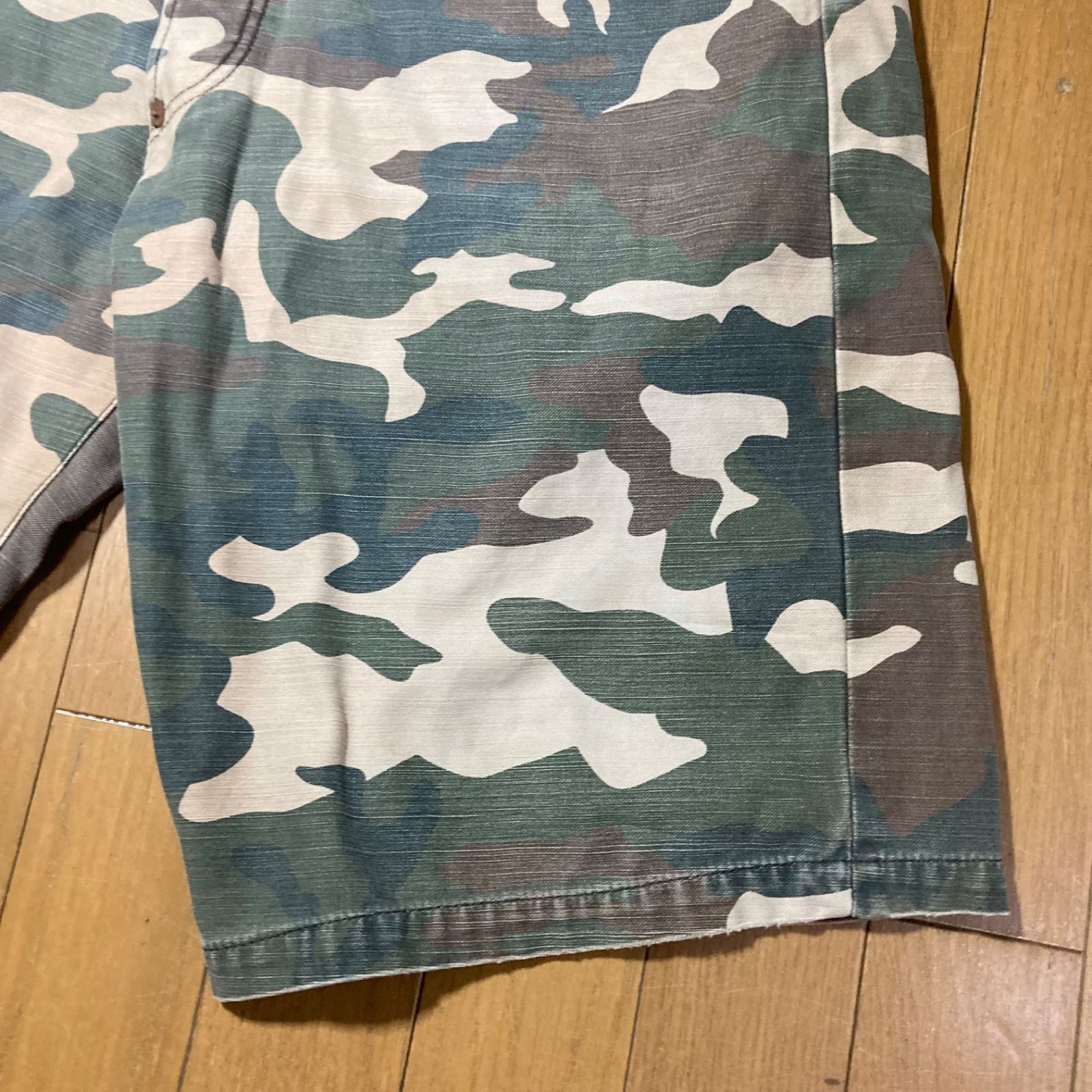 EVISU ショート パンツ 迷彩 エヴィス ハーフパンツ - メルカリ