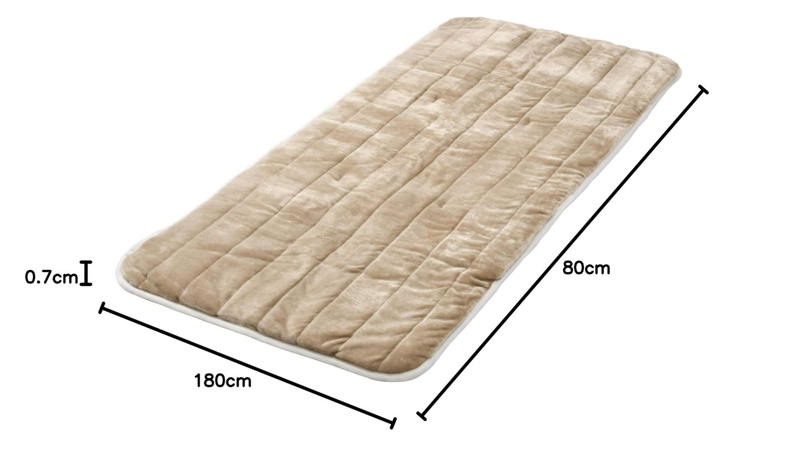 山善 洗えるどこでもカーペット 丸洗い 180×80cm フランネル仕上げ 室温センサー付 ベージュ YWC-182F C E