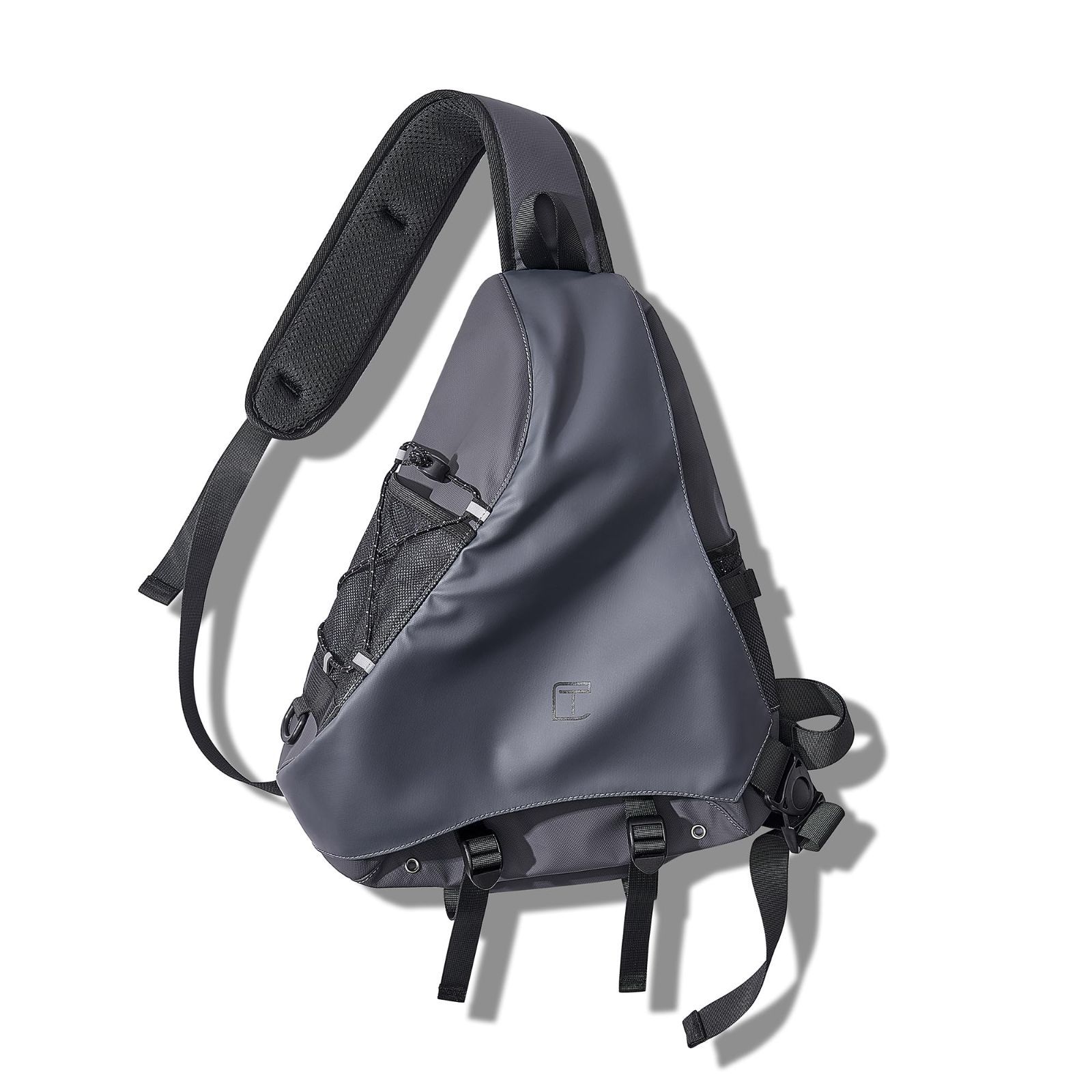 Size 45 13 31cm_Color グレー Artsoso ボディバッグ クロスボディバッグ ショルダーバッグ メンズ 斜めがけバッグ ワンショルダーバッグ 大容量 防水 軽量 学生 通学 通勤 旅行 アウトドア