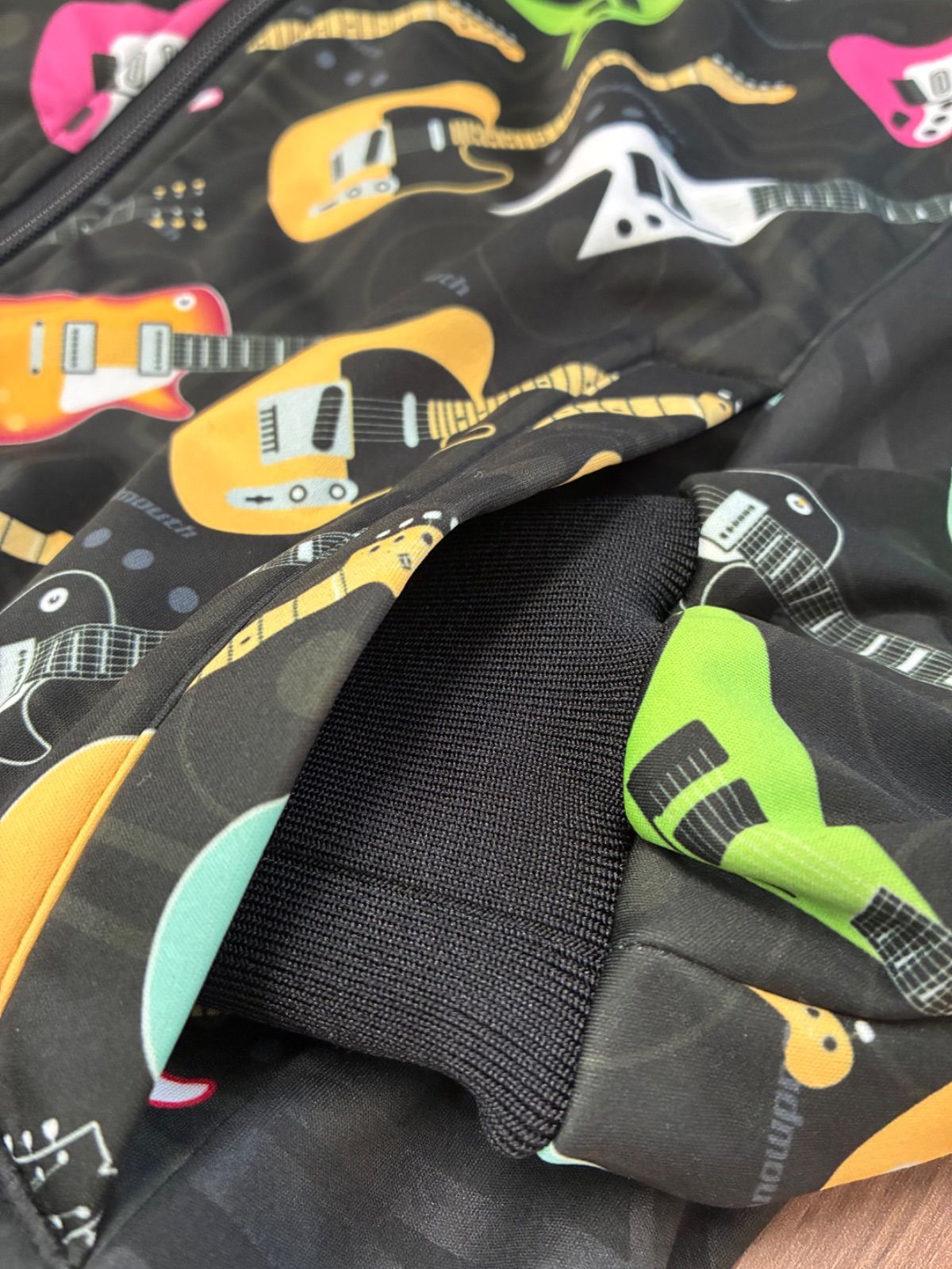 サイズ:M LOUDMOUTH ラウドマウス;裏起毛ジップジャケットロゴ刺繍