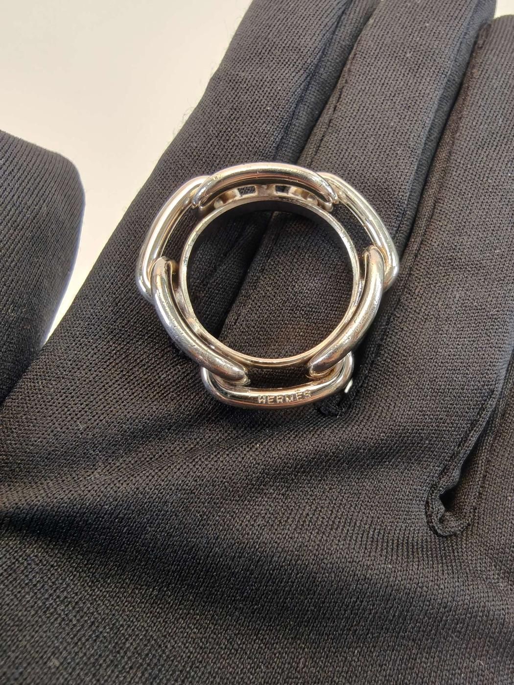 エルメス HERMES ルカデ シェーヌダンクル スカーフリング 箱付