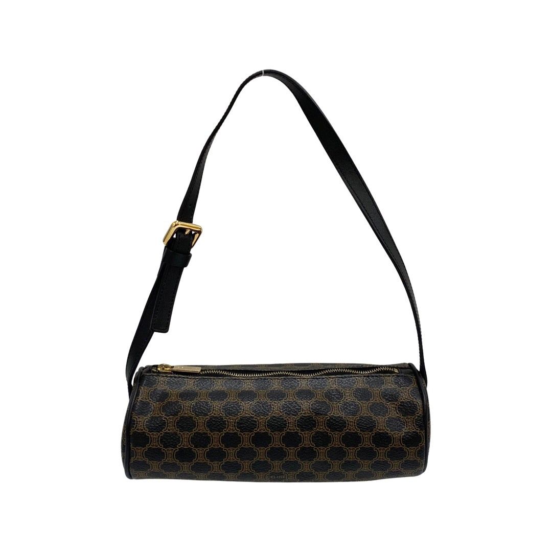 極 美品 保存袋付 CELINE セリーヌ ヴィンテージ マカダム ブラゾン