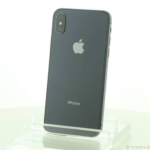 中古品〕 iPhoneX 256GB スペースグレイ MQC12J／A SIMフリー【377