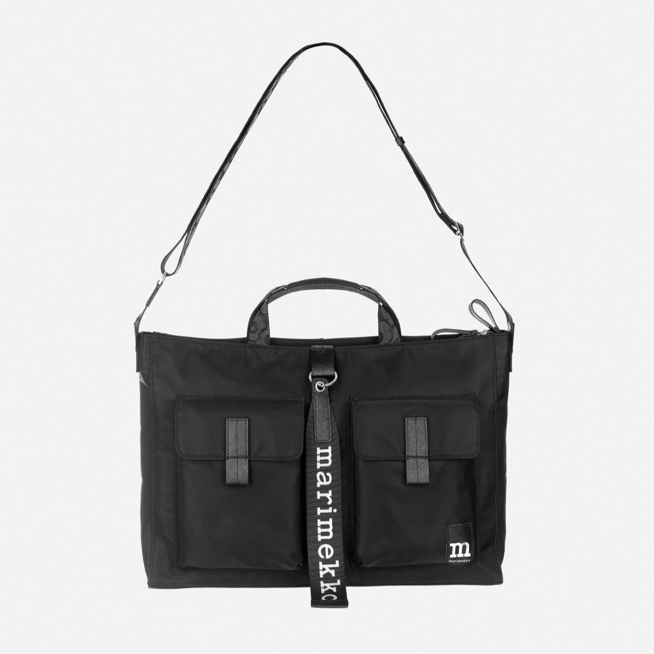 【新品未使用】MARIMEKKO EVERYTHING MESSENGER SOLID マリメッコ ショルダーバッグ ブラック