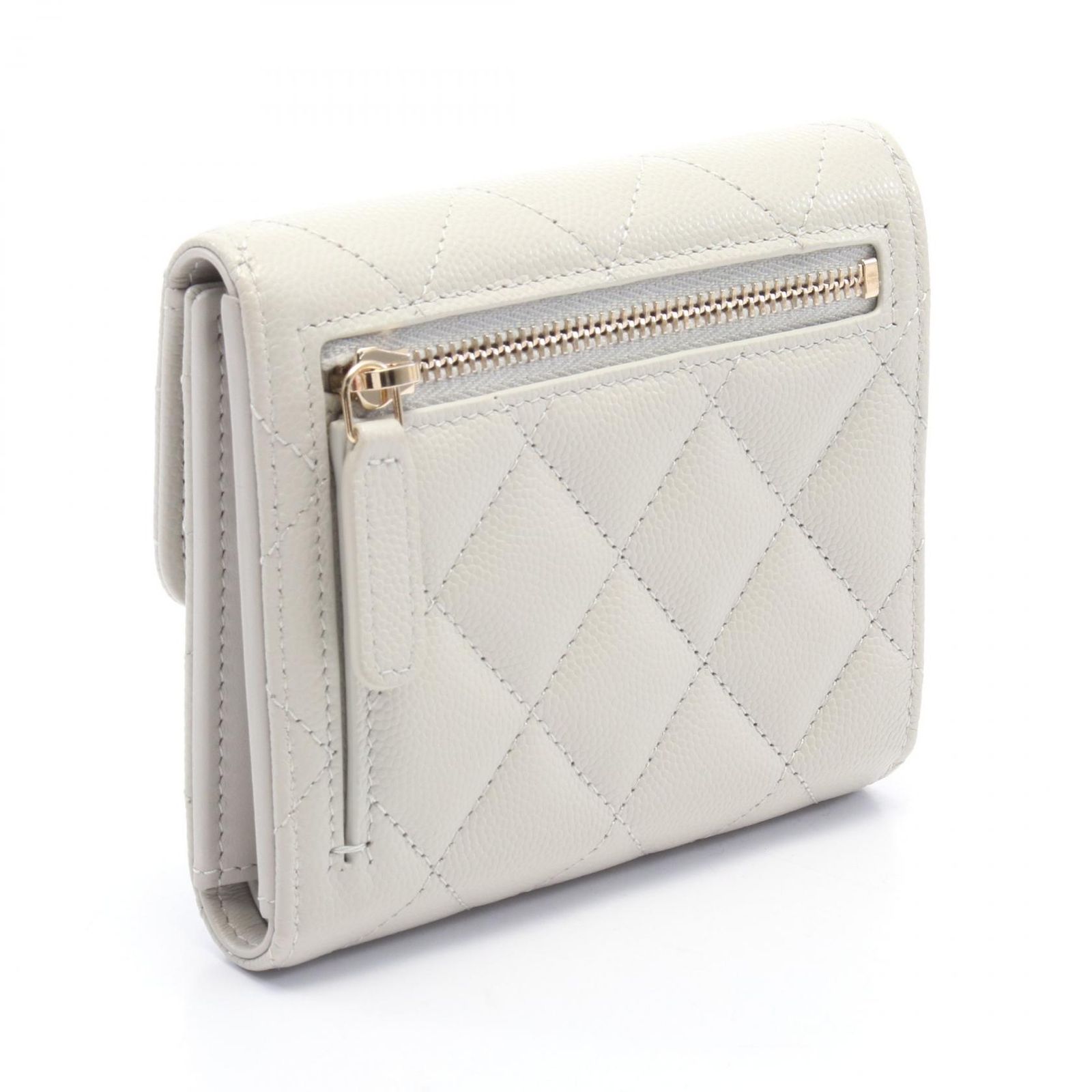 CHANEL シャネル マトラッセ スモールフラップウォレット 三つ折り長  