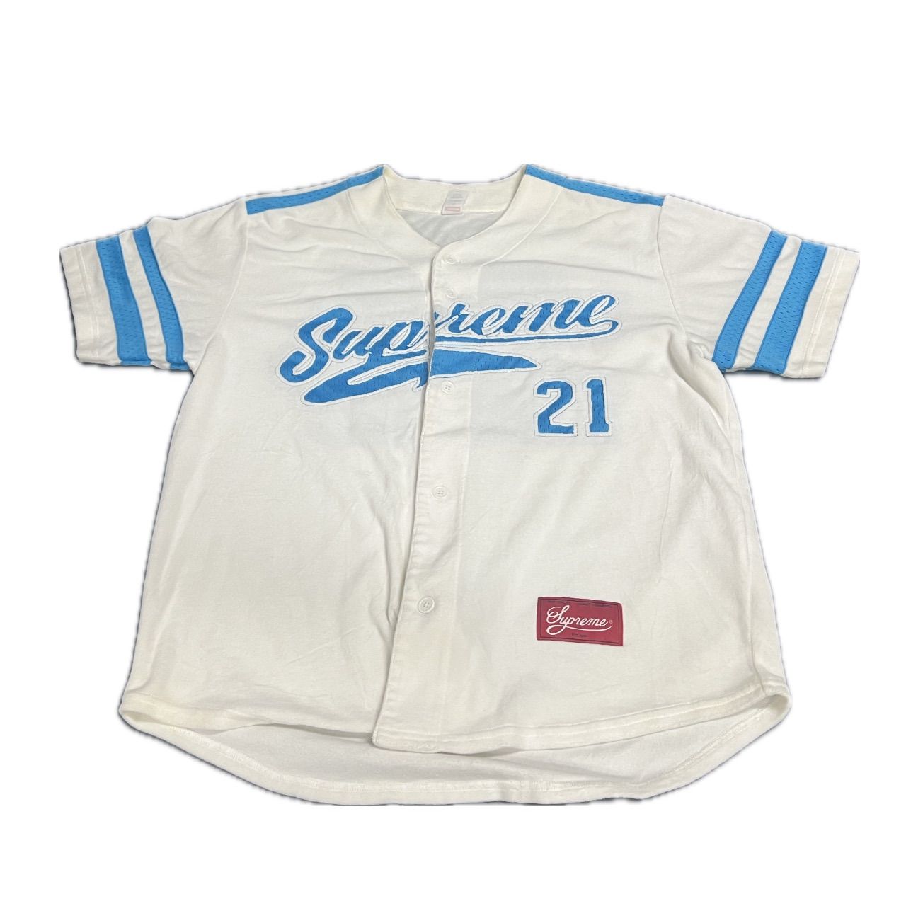68.supreme 20AW Velour Baseball Jersey Mサイズ【併売品