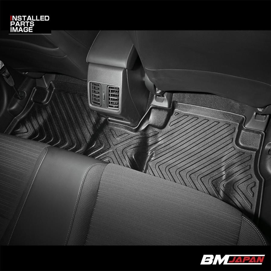 WR-V DG5型 2025 R6 .3 - 3D ラバーマット 2列目 フロアマット ブラック カスタム オールシーズン アウトドア レジャー 防水 防汚 防傷 カーパーツ 車用品 BM