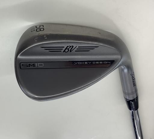タイトリスト VOKEY SPIN MILLED SM10 ニッケル 58°|10°S ウェッジ WG BV 105 フレックスその他 メンズ 男性用 右利き 右用 Dランク ゴルフクラブ