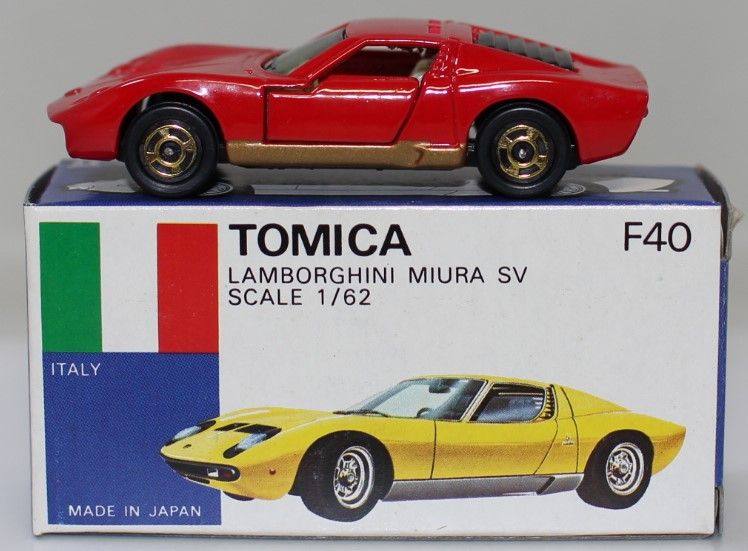 USED トミカ 青箱 F40 ランボルギーニ ミウラ SV 1/62 日本製