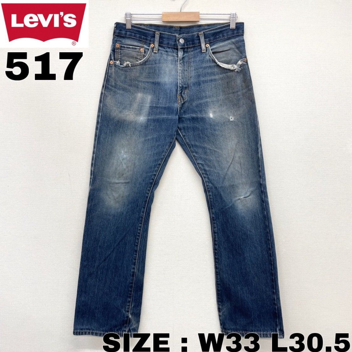 Levi's 517 DENIM PANTS USA 1979s W33 L34