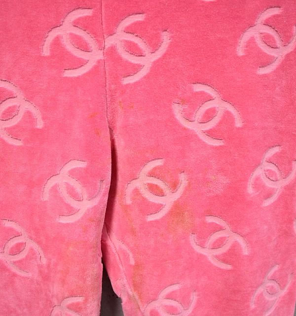 CHANEL シャネル　ココマーク　ベロア　パンツ CHANEL - 未使用品 CHANEL シャネル ヴィンテージ ココマーク ベロア