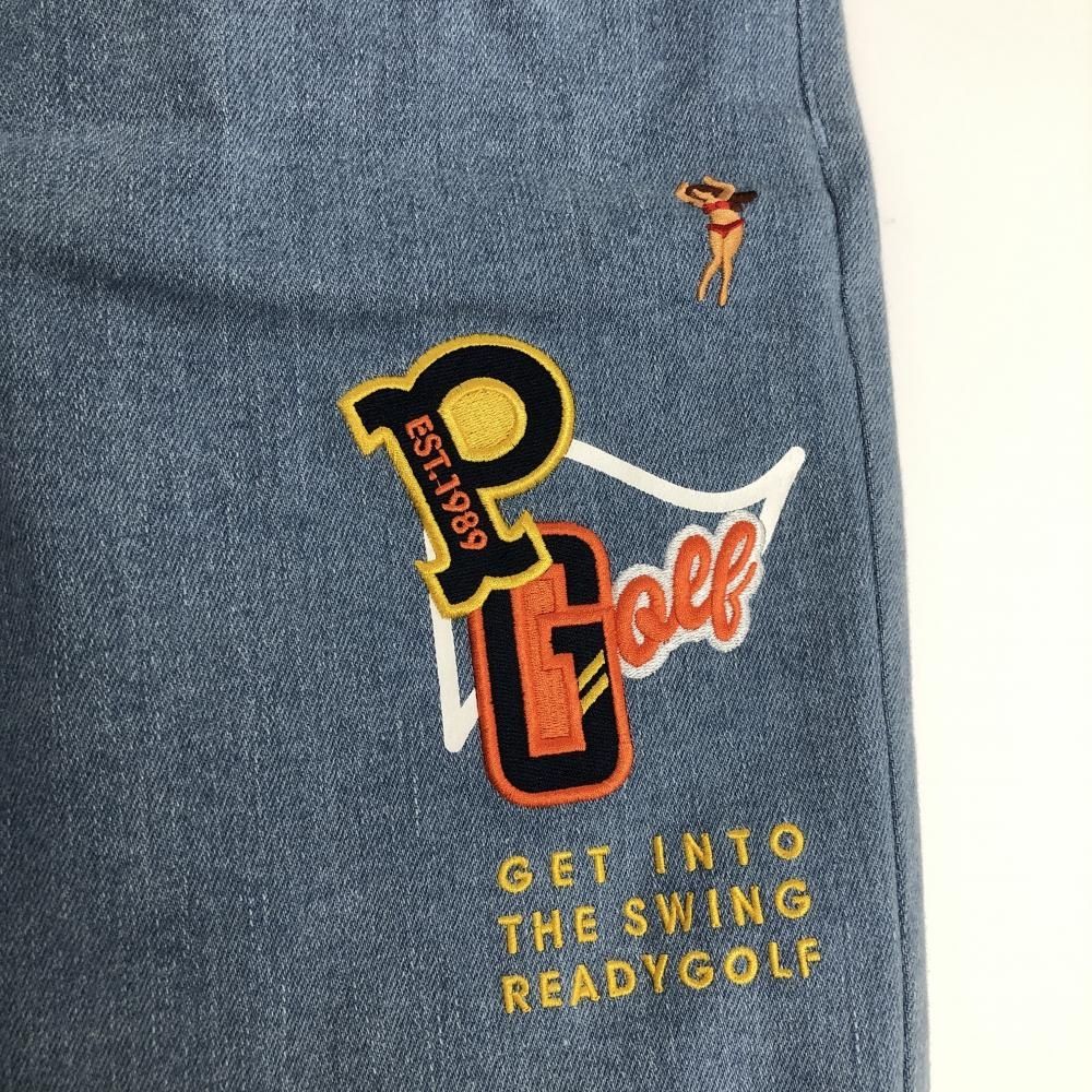 パーリーゲイツ ハーフパンツ ライトブルー デニム メンズ 5(L