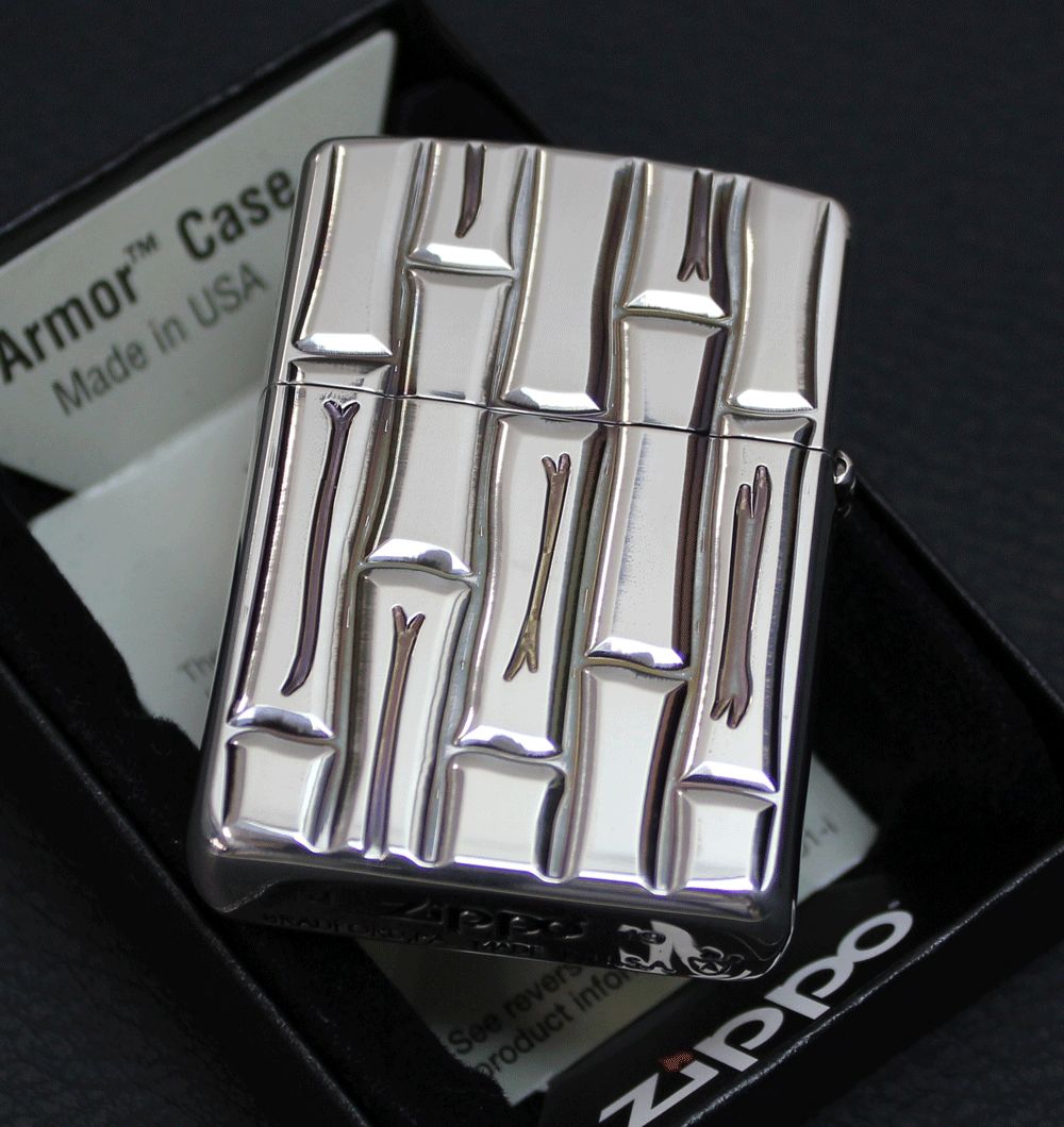 ☆ 未使用 アーマーZippo バンブー 竹柄 ☆ ☆ 未使用 アーマーZippo バンブー 竹柄 ☆