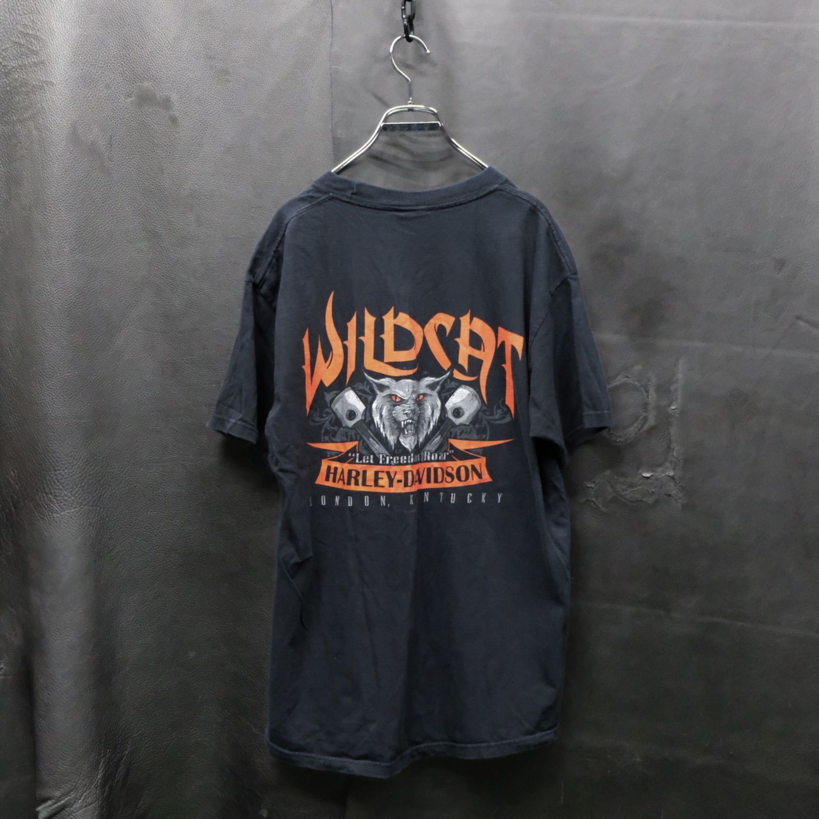 Harley-Davidson両面フレイム半袖 USA製 コピーライト2011 Harley-Davidson両面フレイム半袖 USA製 コピーライト2011