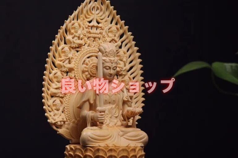 総檜材 精密彫刻 仏像 木彫り 准胝観音菩薩像 公式通販