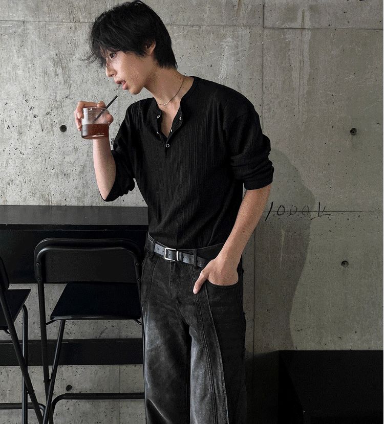[COSYHARU公式]Fabien corduroy henly-neck 関税・配送料込み COSYHARU公式]Fabien corduroy henly-neck 関税・配送料込み
