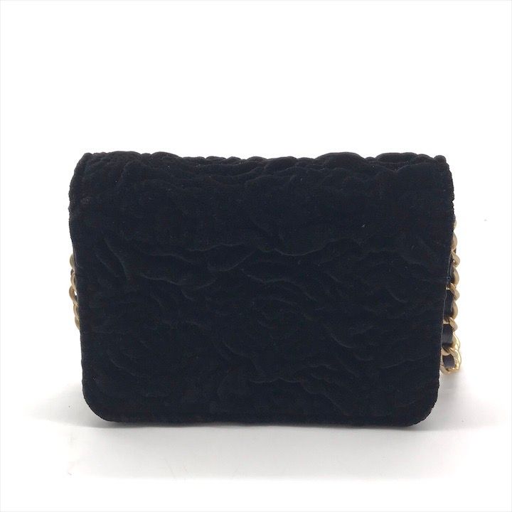 美品 CHANEL シャネル ココマーク ベロア カメリア プッシュ
