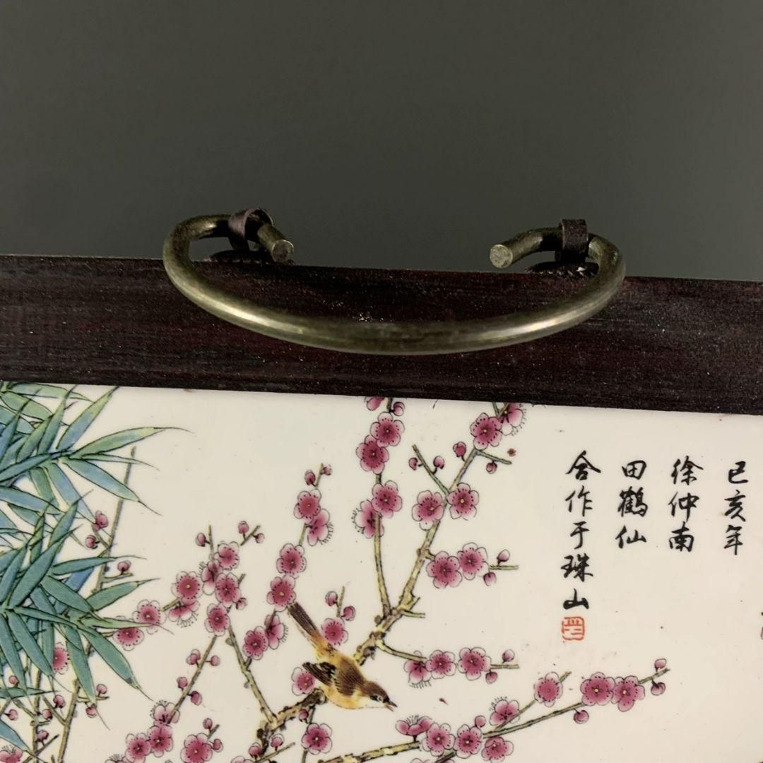 景徳鎮 パステル風景陶板画八仙過海 応接間 玄関 茶室 書斎 装飾品 工芸品置物 景徳鎮 パステル風景陶板画八仙過海 応接間 玄関 茶室 書斎 装飾
