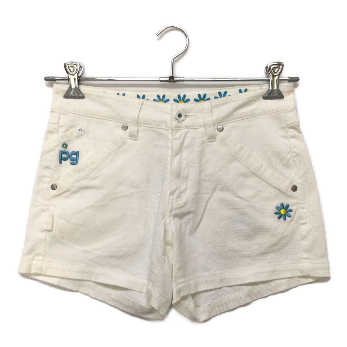 中古 レディース パーリーゲイツ PEARLY GATES ショートパンツ 0(S) 白