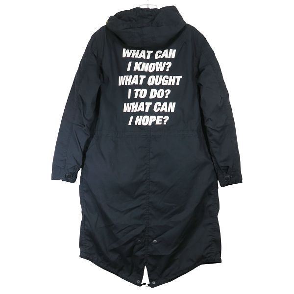 uniform experiment ユニフォームエクスペリメント 18AW ALPHA M-51 MODS COAT UE-189123 アルファインダストリーズ ブラック モッズコート サイズ3 octk