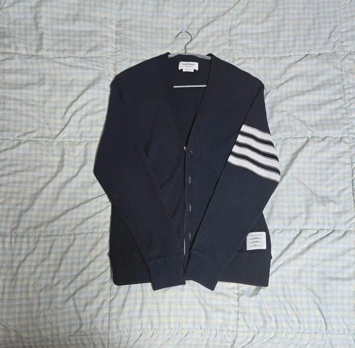 3 Thom Browne トム ブラウン 四本サイドライン ラッセル ステッチ カーディガン