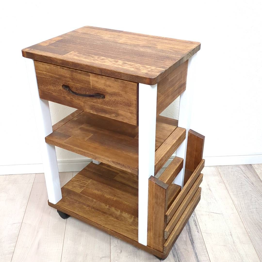 アンティーク調サイドテーブル 2色