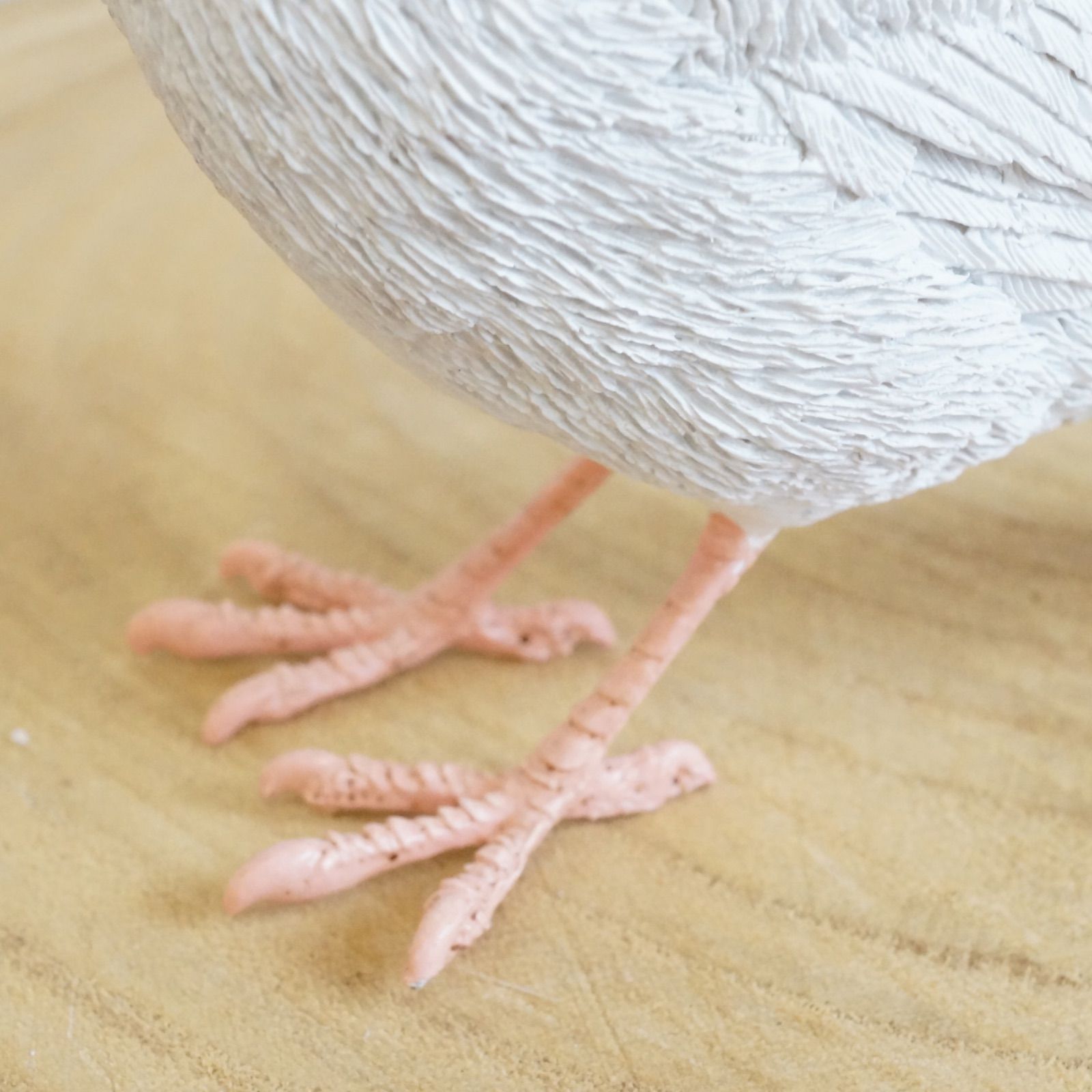 BIRDIE BILL リアルな「白文鳥」のオブジェ マグネット内臓