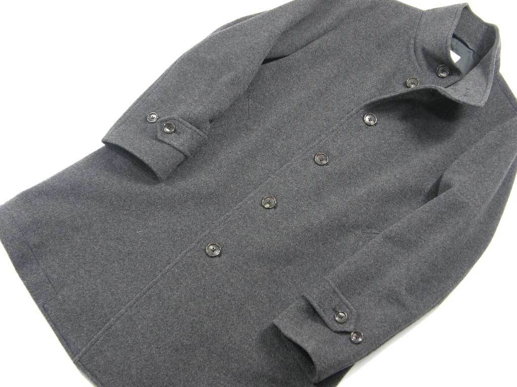 BEAMS HEART ビームスハート ウール メルトン スタンド コート グレー ｜ 秋冬