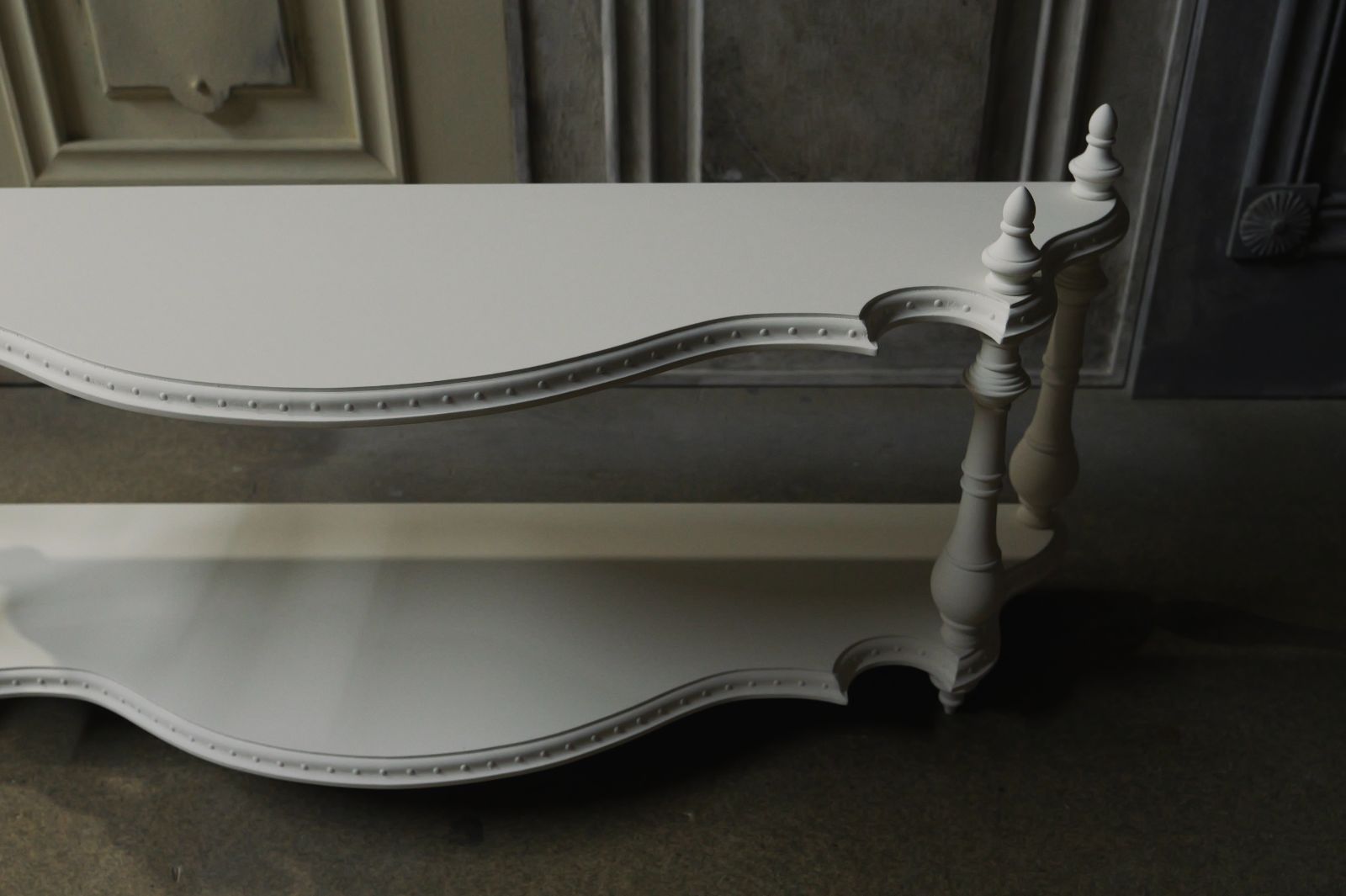 受注製作】ナポレオンシェルフ装飾あり(ホワイト) 受注製作