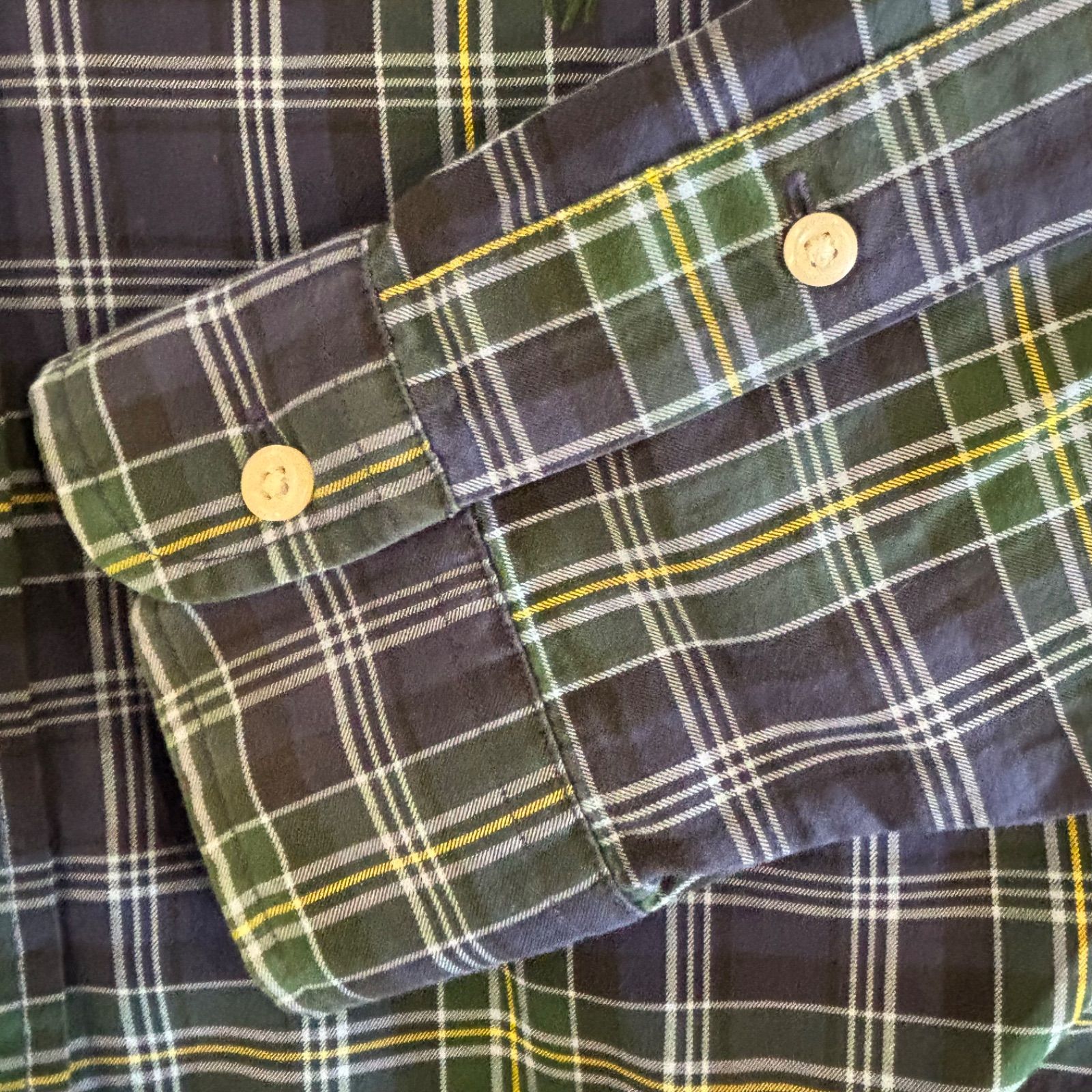 Ralph Laurenラルフローレンブラックウォッチボタンダウン長袖シャツXL Polo Ralph Lauren ブラックウォッチ柄 ボタンダウンシャツ 