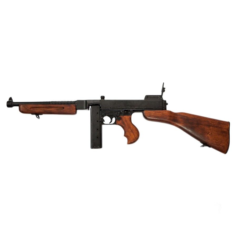 最新作の DENIX モデルガン 装飾銃 サブマシンガン トンプソン M1928A1 ミリタリー