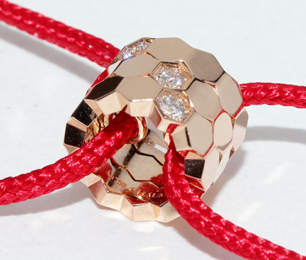 ショーメ ブレスレット K18PG ダイヤ3P(0.05ct) ビードゥ